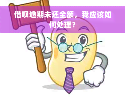 借呗逾期未还全额，我应该如何处理？