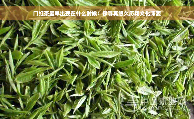 门红茶最早出现在什么时候：探寻其悠久历和文化渊源