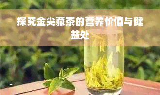 探究金尖藏茶的营养价值与健益处