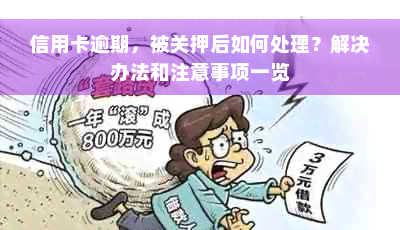 信用卡逾期，被关押后如何处理？解决办法和注意事项一览