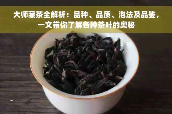 大师藏茶全解析：品种、品质、泡法及品鉴，一文带你了解各种茶叶的奥秘