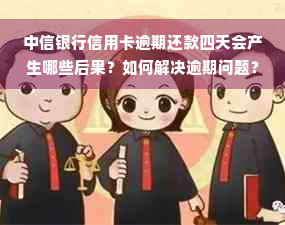 中信银行信用卡逾期还款四天会产生哪些后果？如何解决逾期问题？