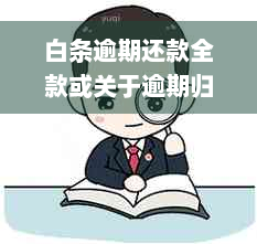 白条逾期还款全款或关于逾期归还白条全额款项的处理方式