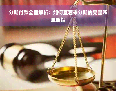 分期付款全面解析：如何查看来分期的完整账单明细