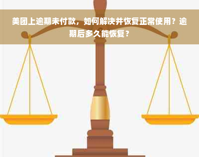 美团上逾期未付款，如何解决并恢复正常使用？逾期后多久能恢复？