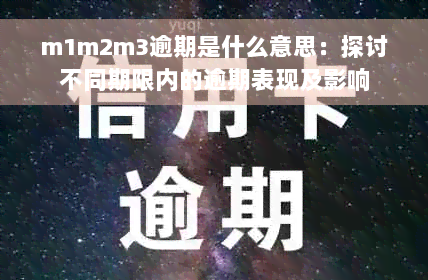 m1m2m3逾期是什么意思：探讨不同期限内的逾期表现及影响