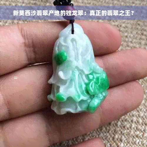 新莫西沙翡翠产地的独龙翠：真正的翡翠之王？