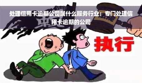 处理信用卡逾期公司属什么服务行业：专门处理信用卡逾期的公司