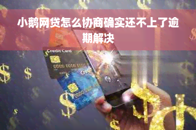 小鹅网贷怎么协商确实还不上了逾期解决