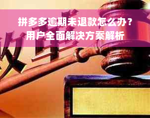 拼多多逾期未退款怎么办？用户全面解决方案解析