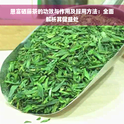 恩富硒藤茶的功效与作用及服用方法：全面解析其健益处