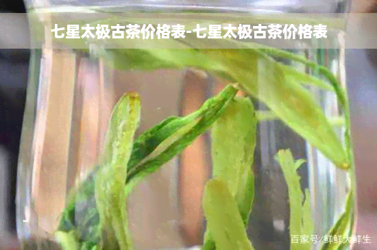 七星太极古茶价格表-七星太极古茶价格表