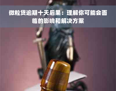 微粒贷逾期十天后果：理解你可能会面临的影响和解决方案