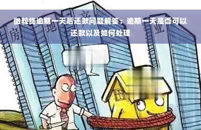 微粒贷逾期一天后还款问题解答：逾期一天是否可以还款以及如何处理