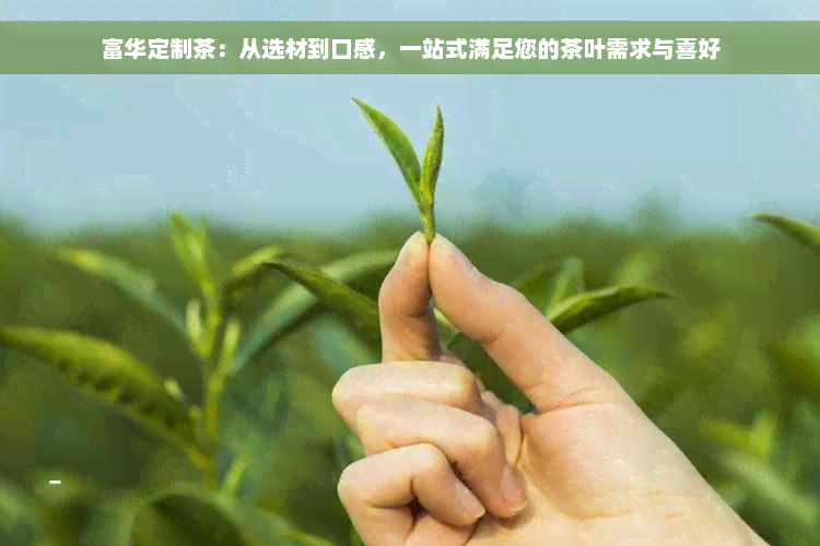 富华定制茶：从选材到口感，一站式满足您的茶叶需求与喜好