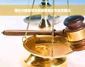 建行小微快贷还款困难解决方法及建议