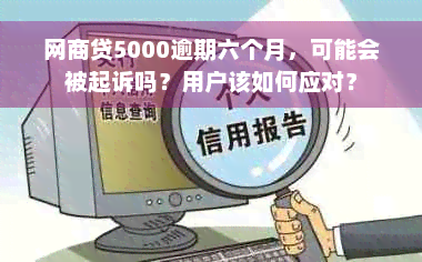 网商贷5000逾期六个月，可能会被起诉吗？用户该如何应对？