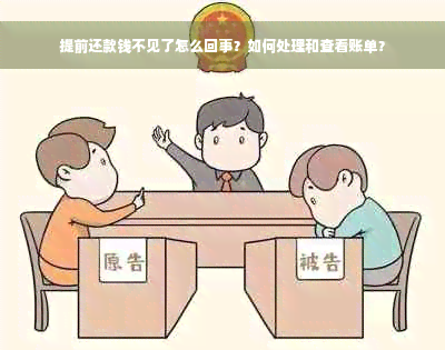 提前还款钱不见了怎么回事？如何处理和查看账单？