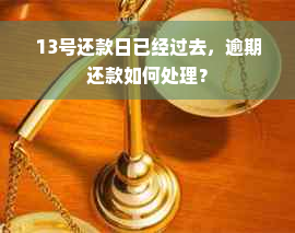 13号还款日已经过去，逾期还款如何处理？