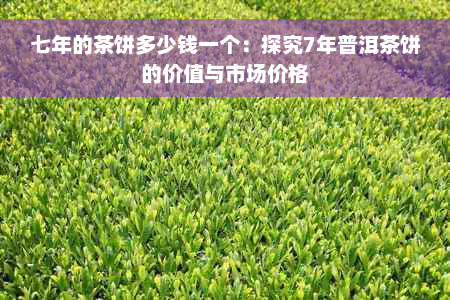 七年的茶饼多少钱一个：探究7年普洱茶饼的价值与市场价格