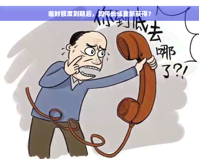 临时额度到期后，如何长或重新获得？