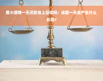 度小满晚一天还款会上征信吗：逾期一天会产生什么影响？