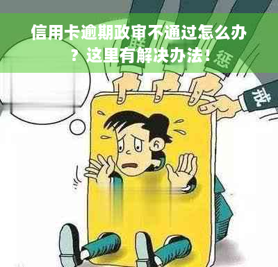 信用卡逾期政审不通过怎么办？这里有解决办法！