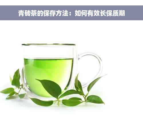 青砖茶的保存方法：如何有效长保质期