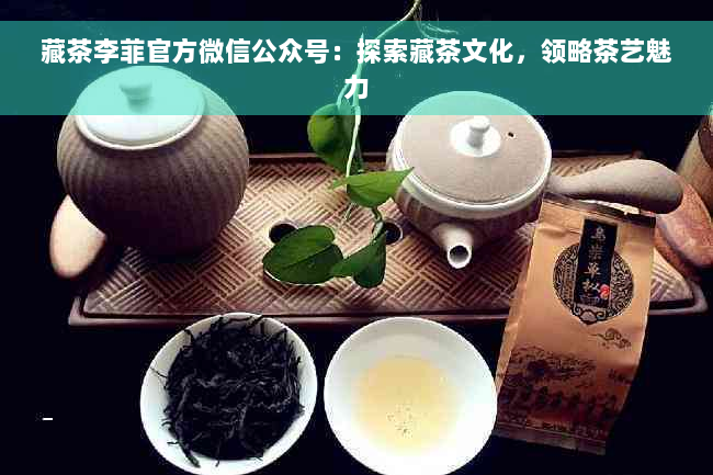 藏茶李菲官方微信公众号：探索藏茶文化，领略茶艺魅力