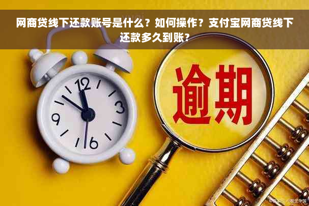 网商贷线下还款账号是什么？如何操作？支付宝网商贷线下还款多久到账？