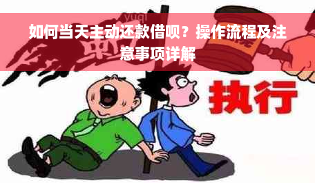 如何当天主动还款借呗？操作流程及注意事项详解