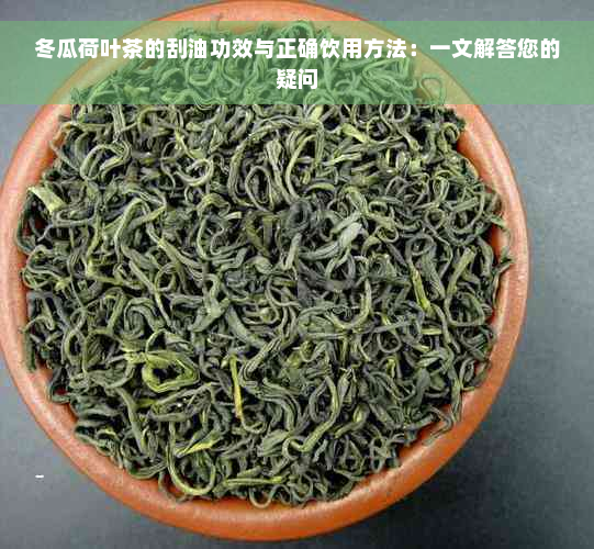 冬瓜荷叶茶的刮油功效与正确饮用方法：一文解答您的疑问