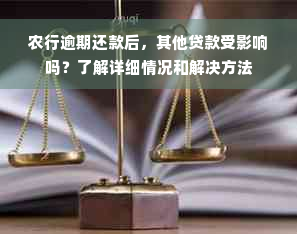 农行逾期还款后，其他贷款受影响吗？了解详细情况和解决方法