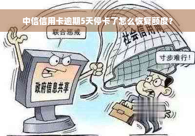 中信信用卡逾期5天停卡了怎么恢复额度？