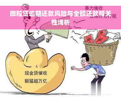 微粒贷逾期还款风险与全额还款相关性浅析