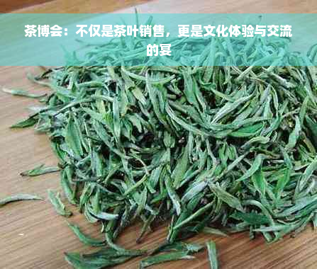 茶博会：不仅是茶叶销售，更是文化体验与交流的宴