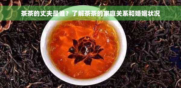 茶茶的丈夫是谁？了解茶茶的家庭关系和婚姻状况