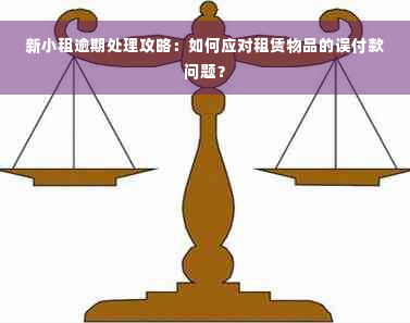 新小租逾期处理攻略：如何应对租赁物品的误付款问题？