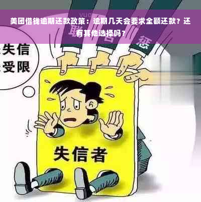 美团借钱逾期还款政策：逾期几天会要求全额还款？还有其他选择吗？