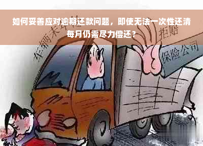 如何妥善应对逾期还款问题，即使无法一次性还清每月仍需尽力偿还？