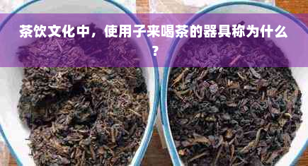 茶饮文化中，使用子来喝茶的器具称为什么？