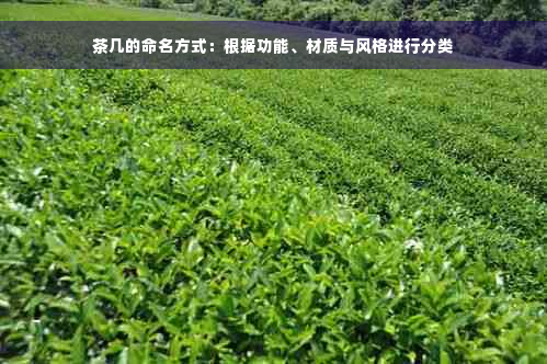 茶几的命名方式：根据功能、材质与风格进行分类