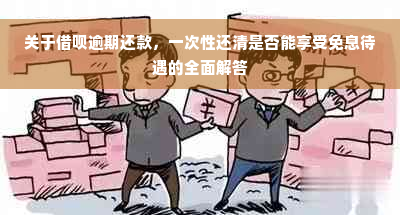 关于借呗逾期还款，一次性还清是否能享受免息待遇的全面解答