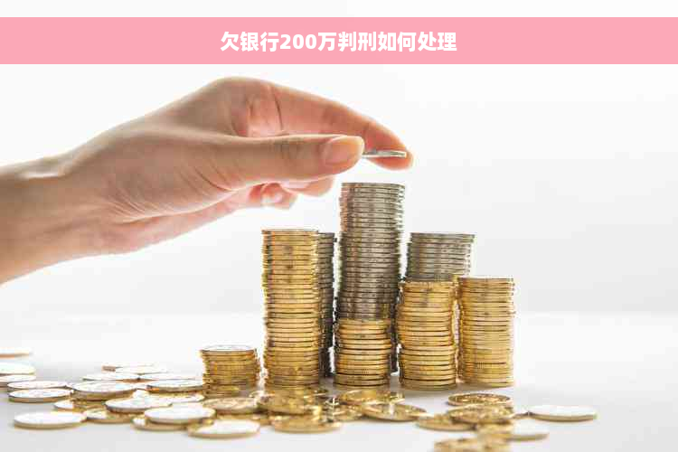 欠银行200万判刑如何处理