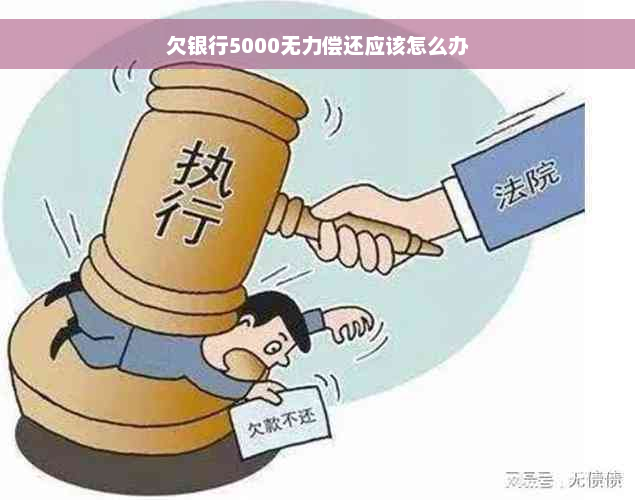 欠银行5000无力偿还应该怎么办