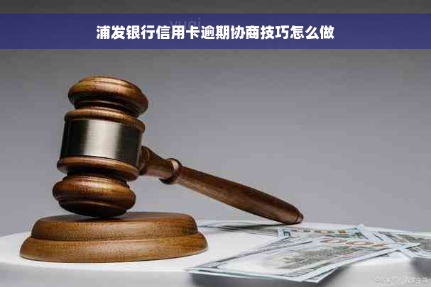 浦发银行信用卡逾期协商技巧怎么做