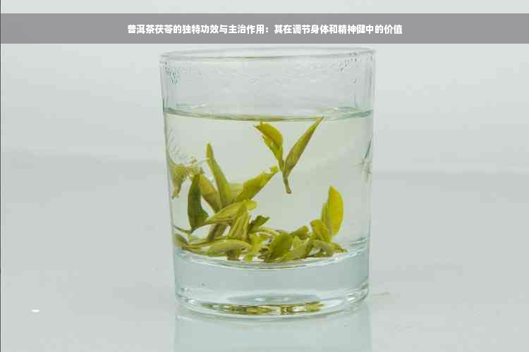 普洱茶茯苓的独特功效与主治作用：其在调节身体和精神健中的价值