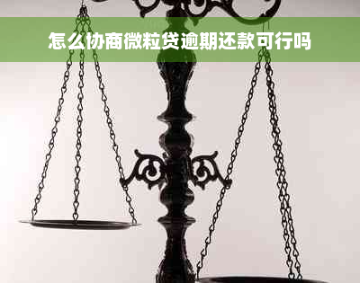 怎么协商微粒贷逾期还款可行吗