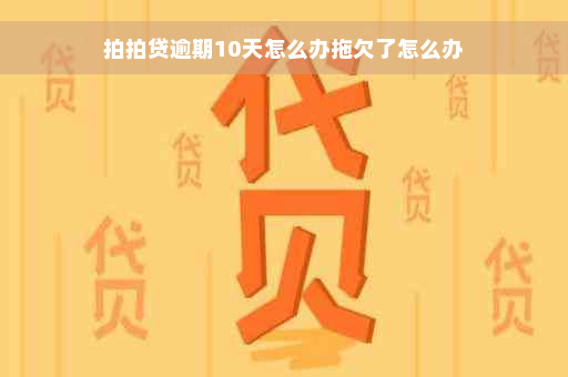 拍拍贷逾期10天怎么办拖欠了怎么办