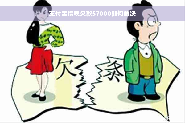 支付宝借呗欠款57000如何解决